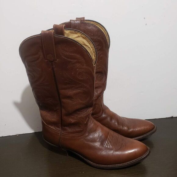 J. Chisholm 70134 Brown Leather Western Men Boots 12В main image 12